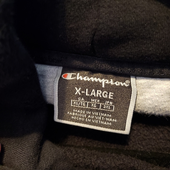 Champion 1919 Graphic Super Behind The Label Black Yellow Athletes Hoodie  XL - Picture 4 of 10